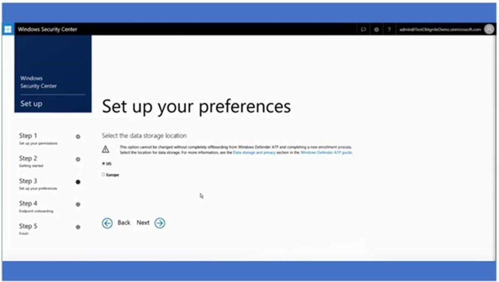 Machine generated alternative text:
Set up your preferences